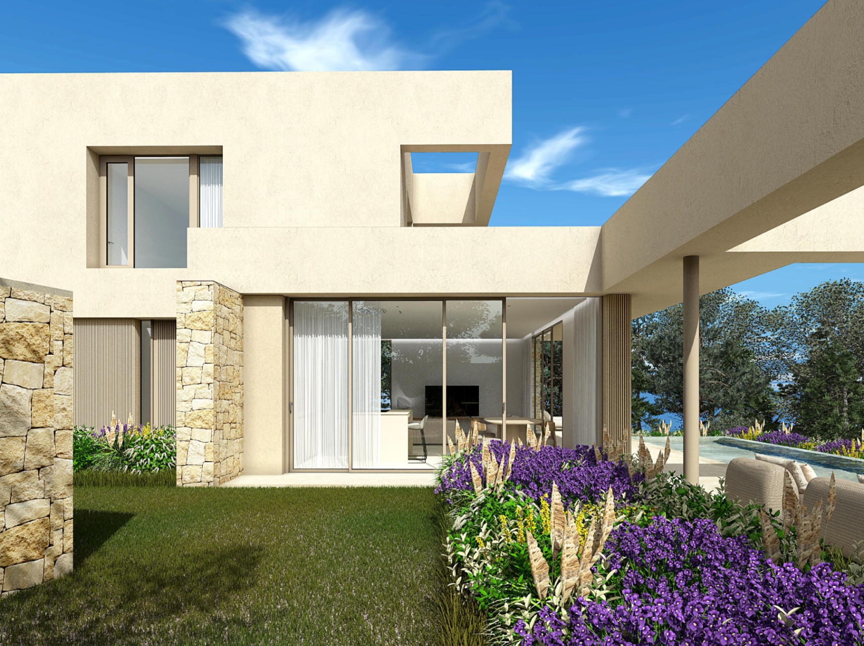 Obra nueva a la venta en una zona ideal, con vistas al mar de Denia