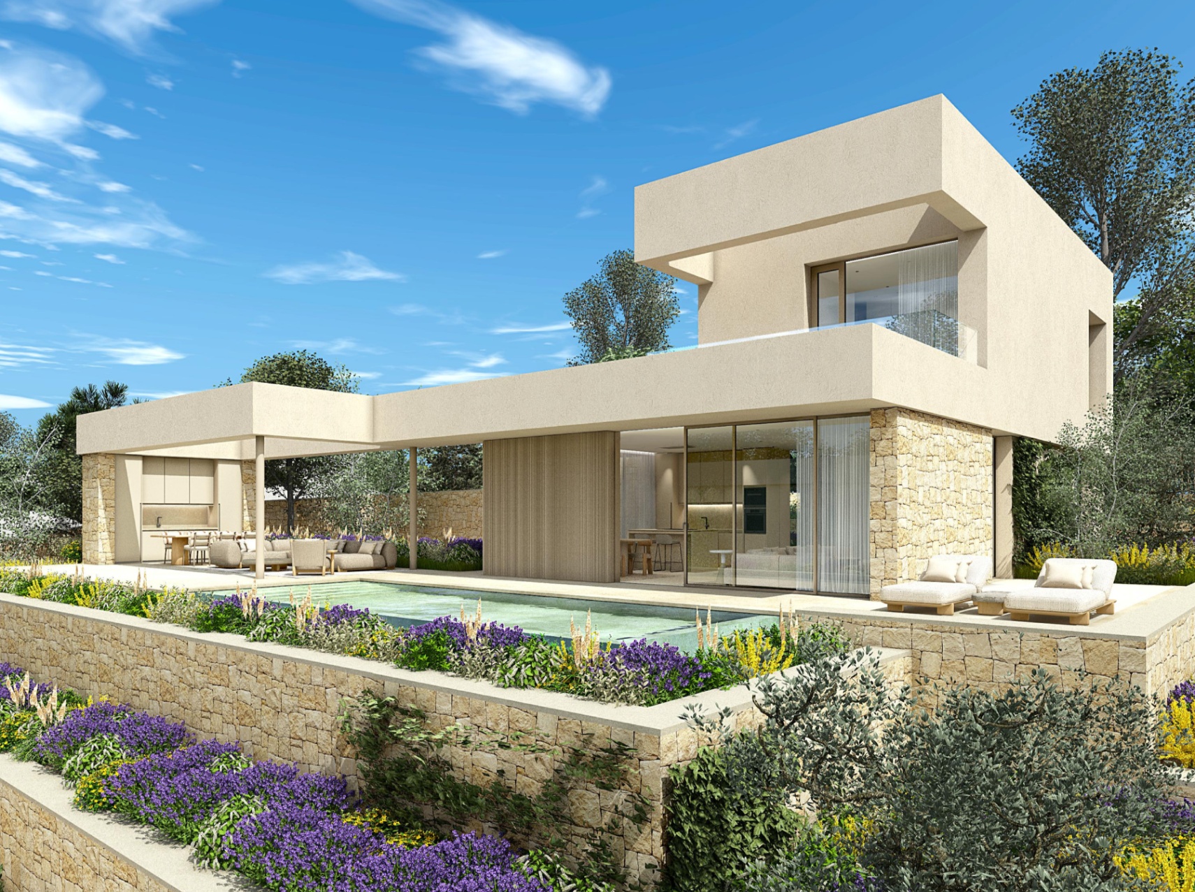 Obra nueva a la venta en una zona ideal, con vistas al mar de Denia